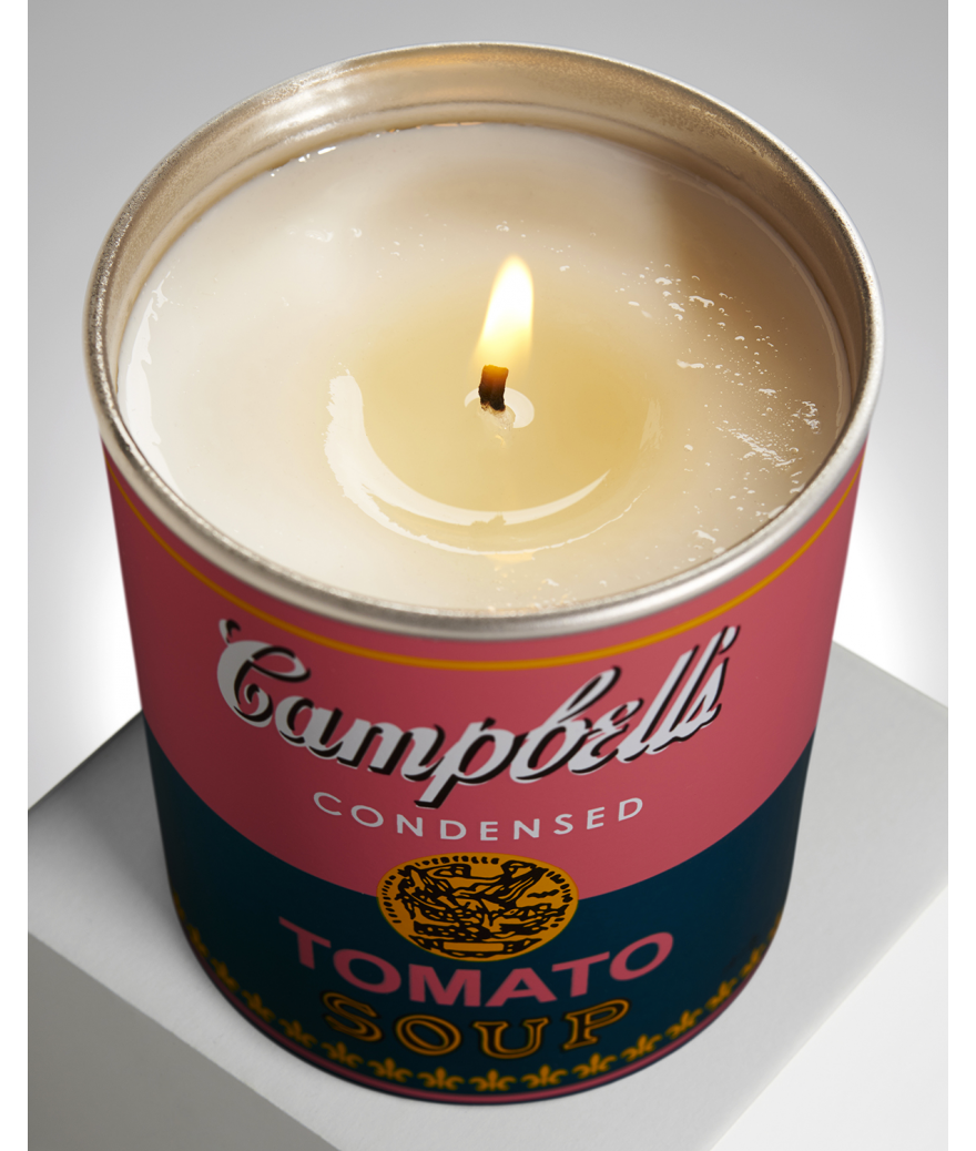 ligne blanche paris Andy WARHOL Bougie ”Campbell”
