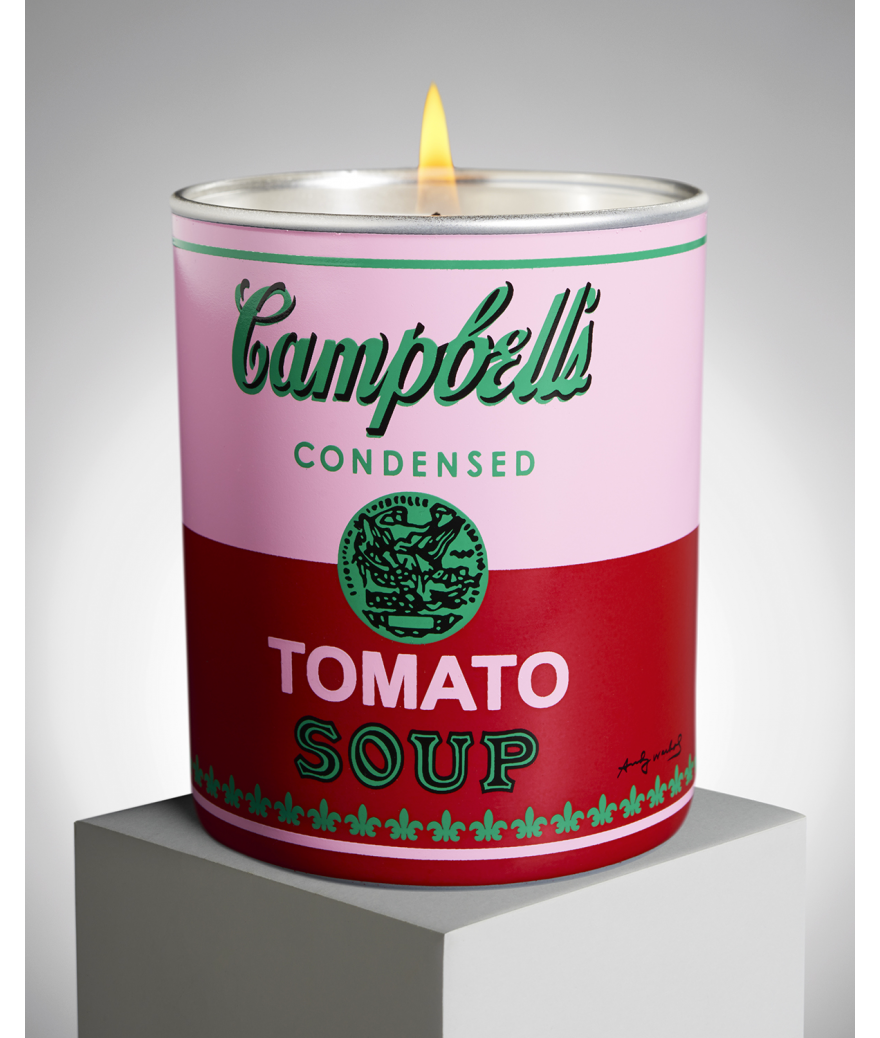 ligne blanche paris Andy WARHOL Bougie ”Campbell”