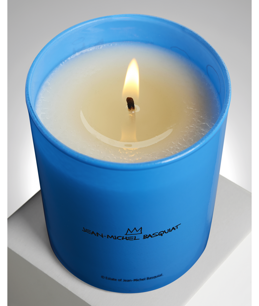ligne blanche paris BASQUIAT Bougie parfumée bleue