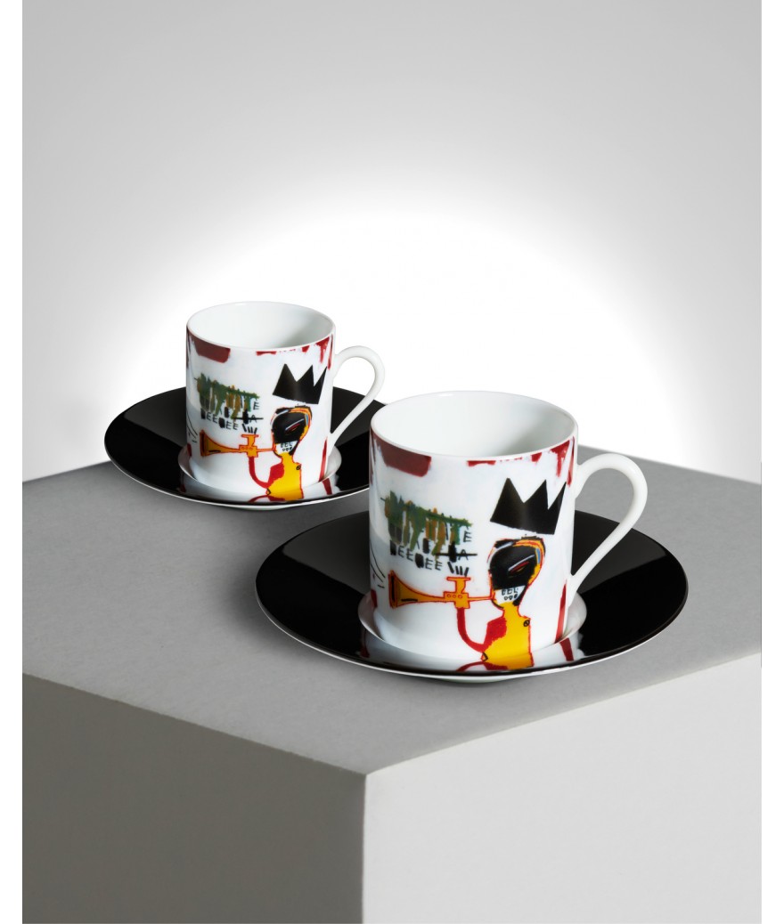 ligne blanche paris BASQUIAT Espresso set "Trumpet" ligne blanche paris BASQUIAT Espresso set "Trumpet"