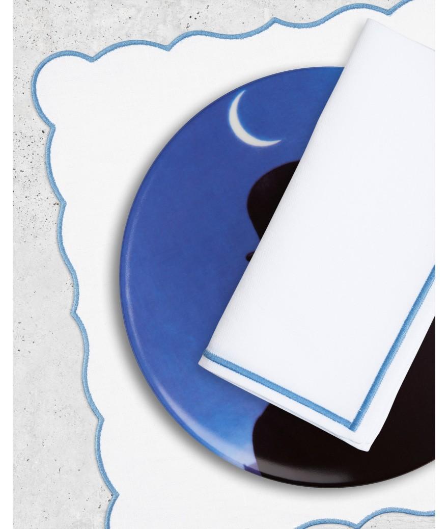 Ligne Blanche Paris Set & Serviette Lido Bleu