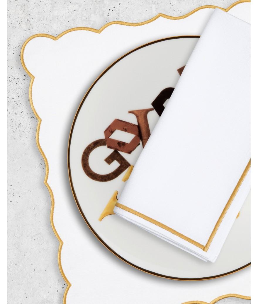 Ligne Blanche Paris Set & Serviette Lido Doré Clair