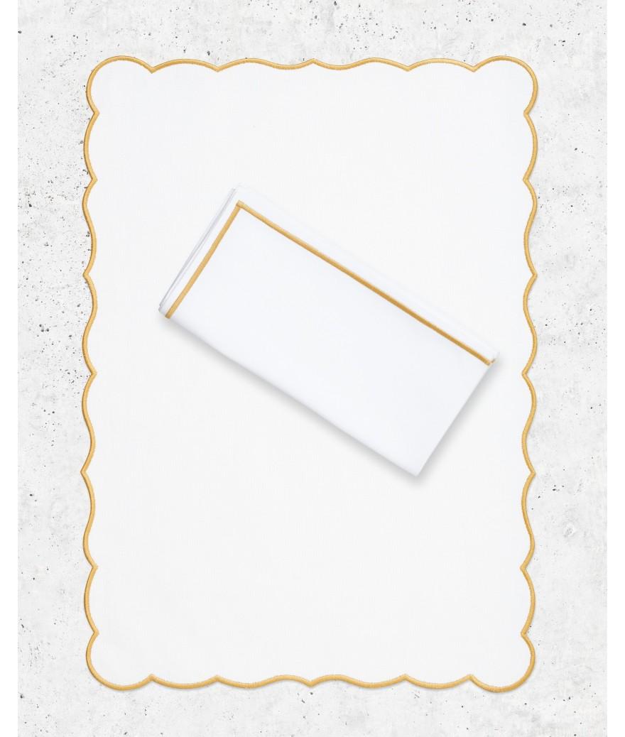 ligne blanche paris Set & serviette Lido Doré clair