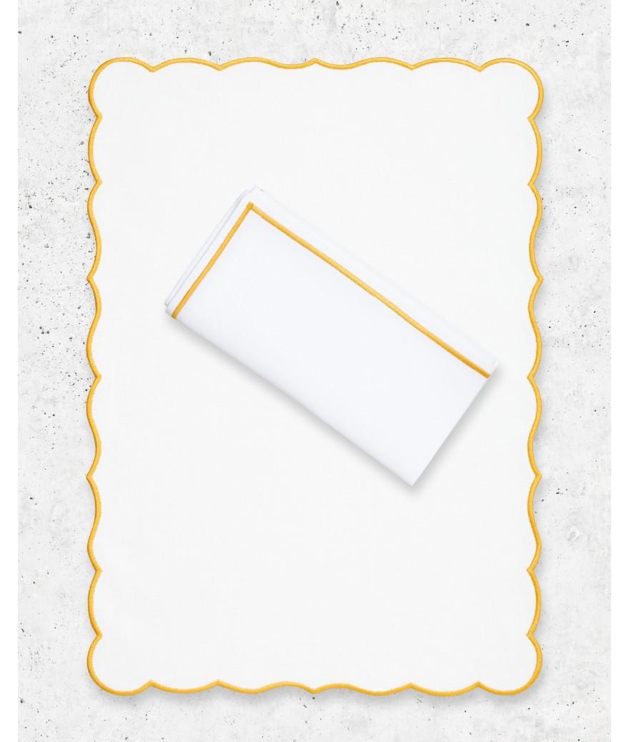 ligne blanche paris Set & serviette Lido Orange ligne blanche paris Set & serviette Lido Orange