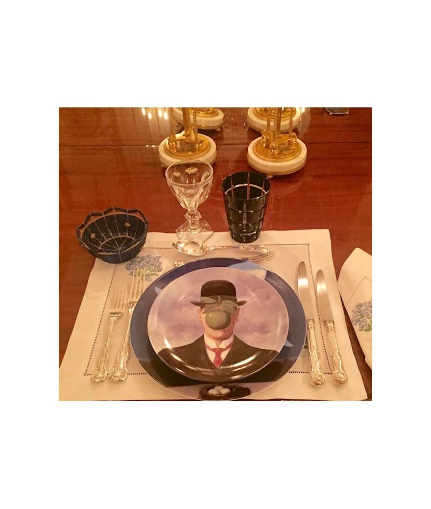 Ligne Blanche Paris MAGRITTE Assiette En Porcelaine ”La Grande Guerre”