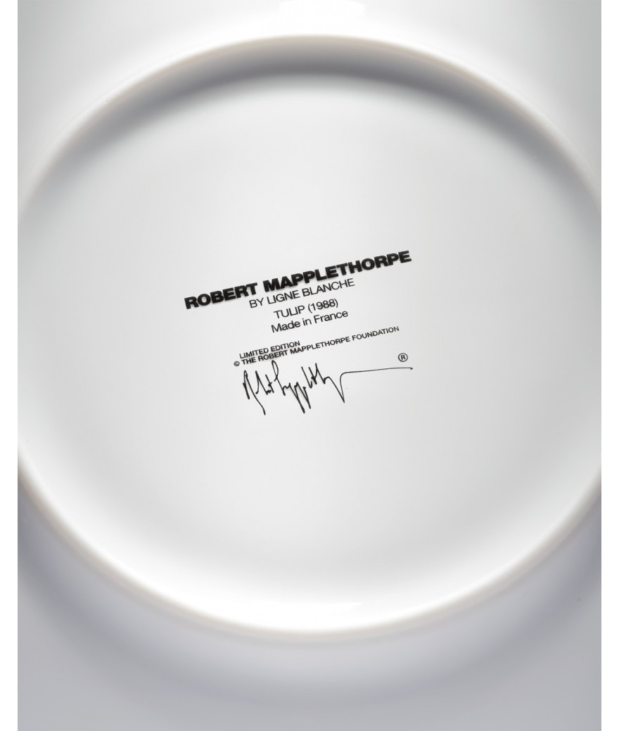 Ligne Blanche Paris Robert MAPPLETHORPE Assiette ”Tulipe”