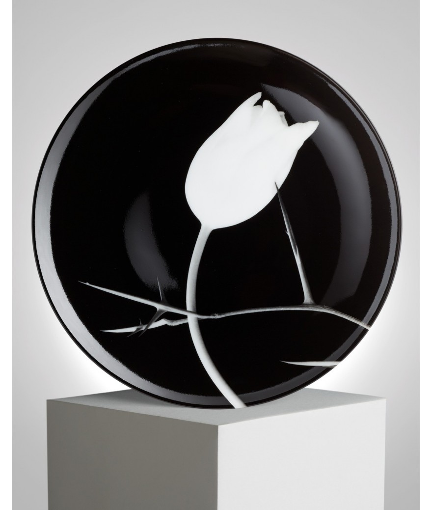 ligne blanche paris Robert MAPPLETHORPE grande assiette ”Tulipe” ligne blanche paris Robert MAPPLETHORPE grande assiette ”Tulipe”
