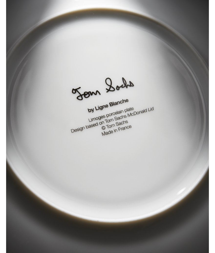 Ligne Blanche Paris TOM SACHS Grande Assiette En Porcelaine ”McDonald Ltd”