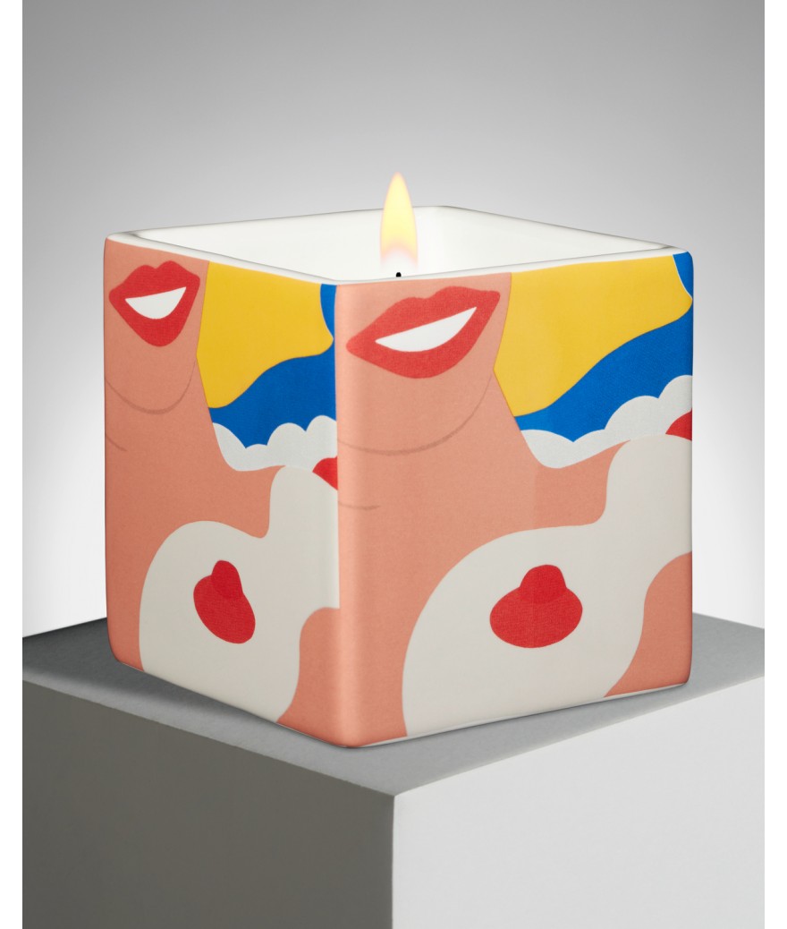 ligne blanche paris Tom WESSELMANN bougie carrée "Nude"