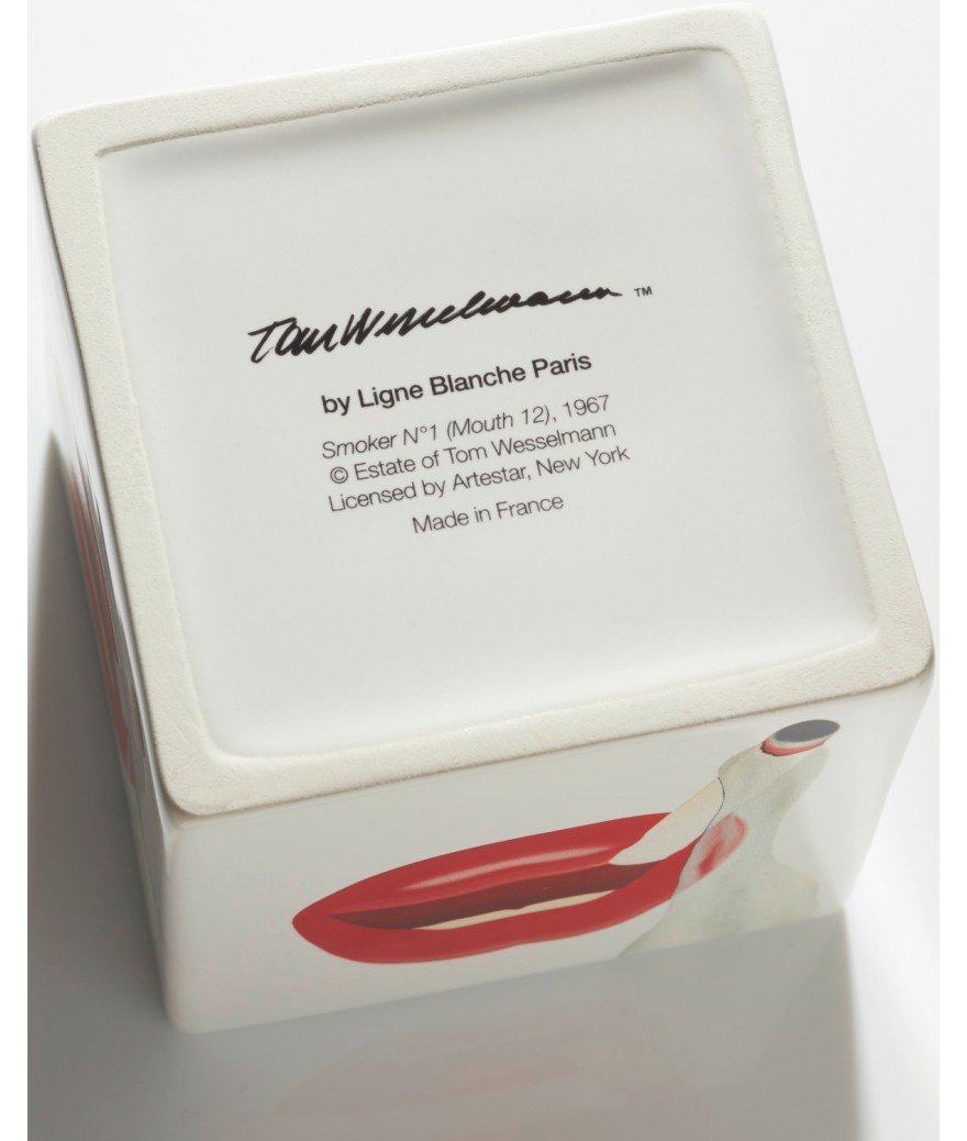 Ligne Blanche Paris Tom WESSELMANN Bougie Carrée "Smoker N°1"