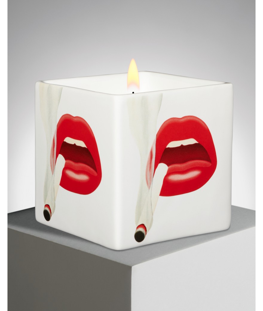 ligne blanche paris Tom WESSELMANN bougie carrée "Smoker N°1"