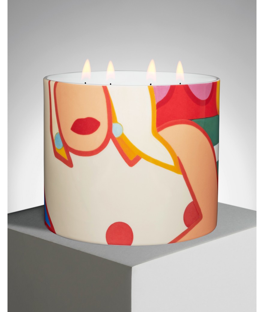 ligne blanche paris Tom WESSELMANN Bougie géante "Sunset Nude with Palm Trees"