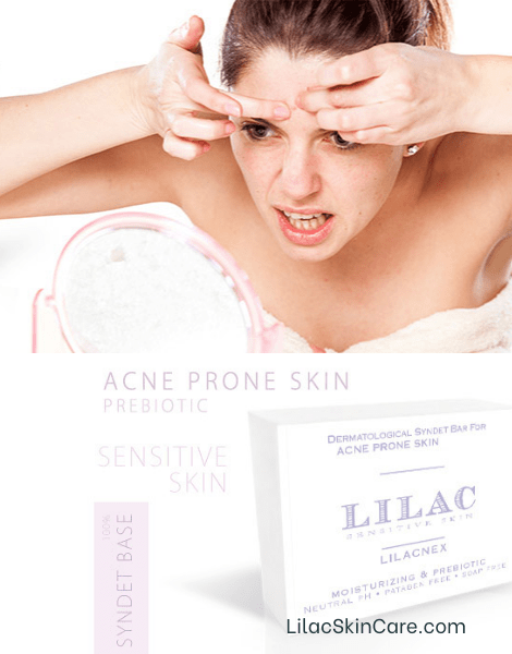 lilac skin care Acne Prone Skin Dermatological Cleansing Bar