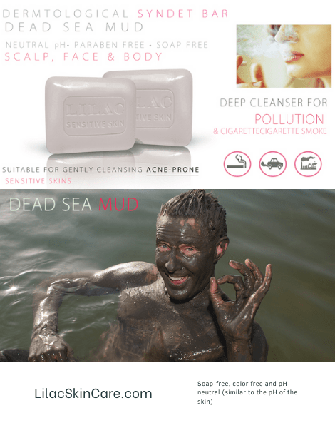 lilac skin care Dead Sea Mud Cleansing Bar