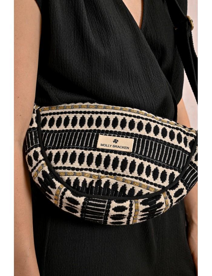 Lili Sidonio X Molly Bracken Banane à Imprimé Ethnique BEIGE