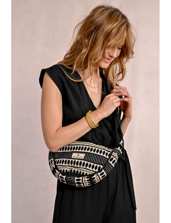 lili sidonio x molly bracken Banane à imprimé ethnique BEIGE