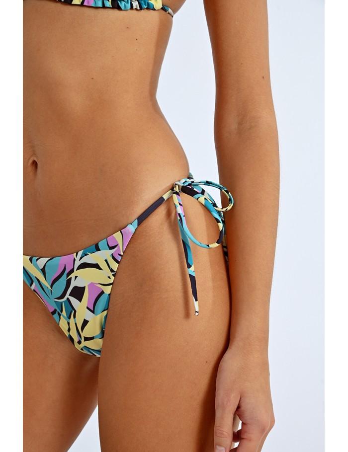 lili sidonio x molly bracken Bas de maillot imprimé à nouer BLACK COBA