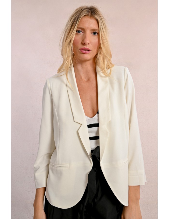 Lili Sidonio X Molly Bracken Blazer à Manches 3/4 BLACK