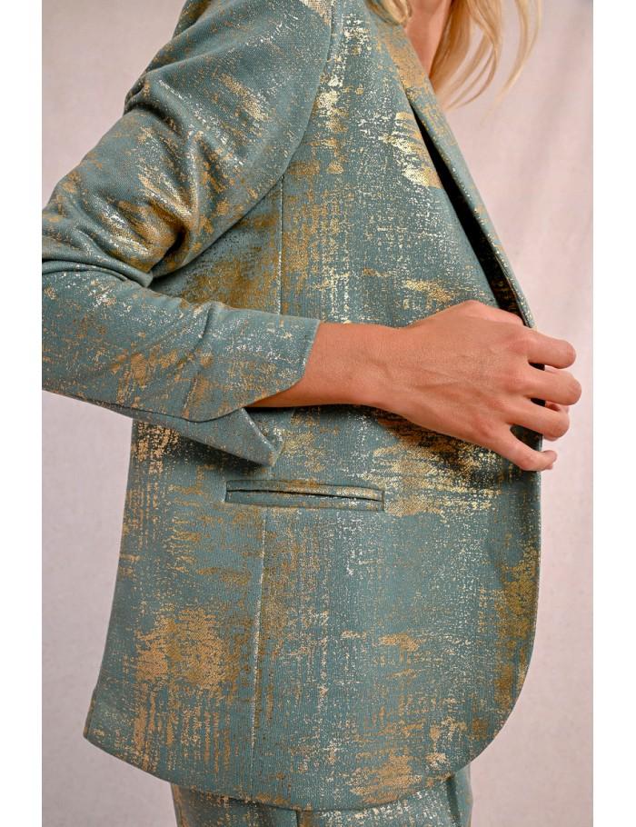 Lili Sidonio X Molly Bracken Blazer Droit Irisé PINK
