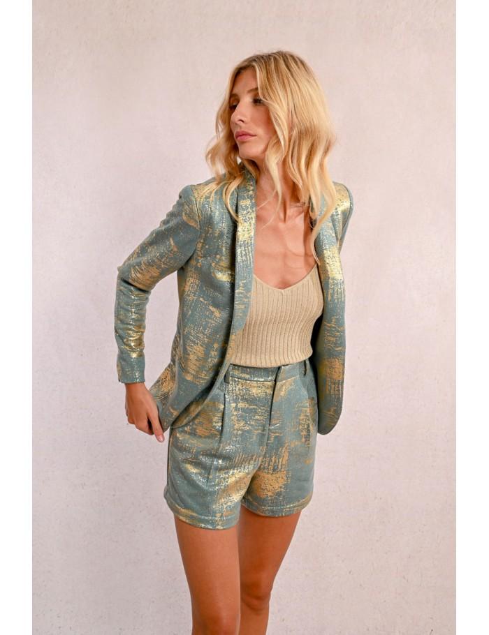 Lili Sidonio X Molly Bracken Blazer Droit Irisé PINK