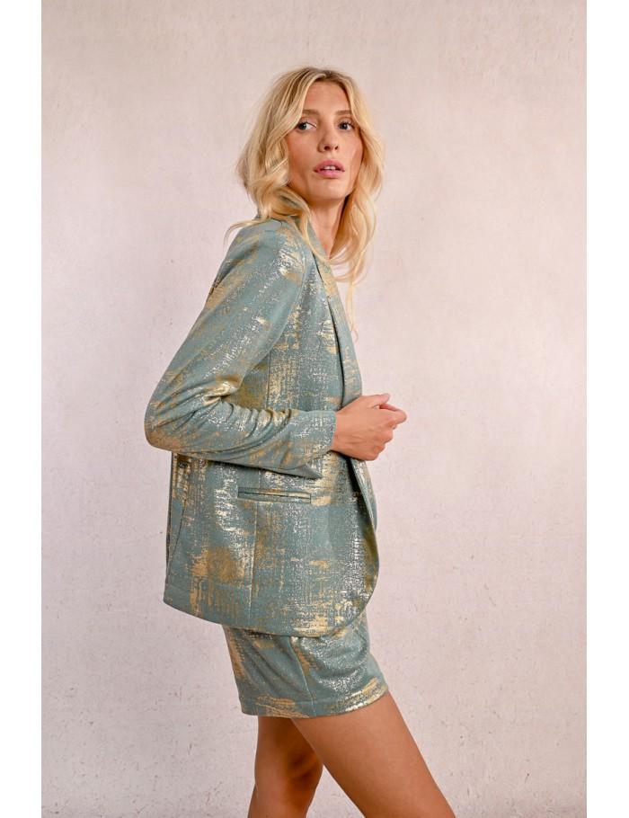 Lili Sidonio X Molly Bracken Blazer Droit Irisé PINK