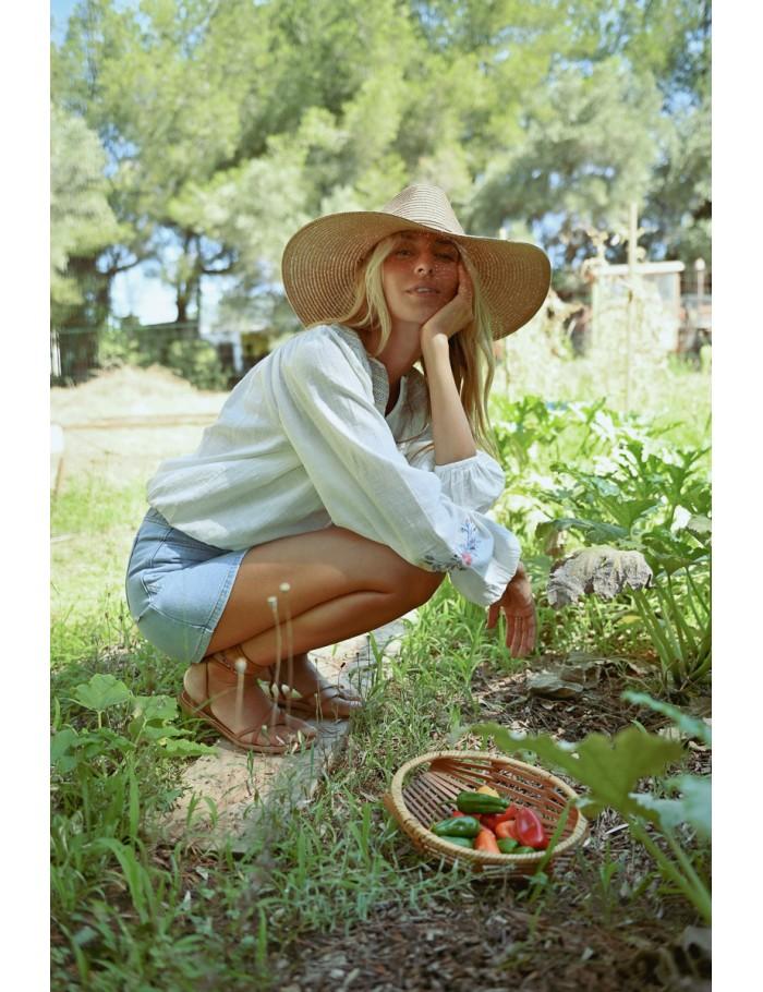 lili sidonio x molly bracken Blouse bohème brodée WHITE lili sidonio x molly bracken Blouse bohème brodée WHITE