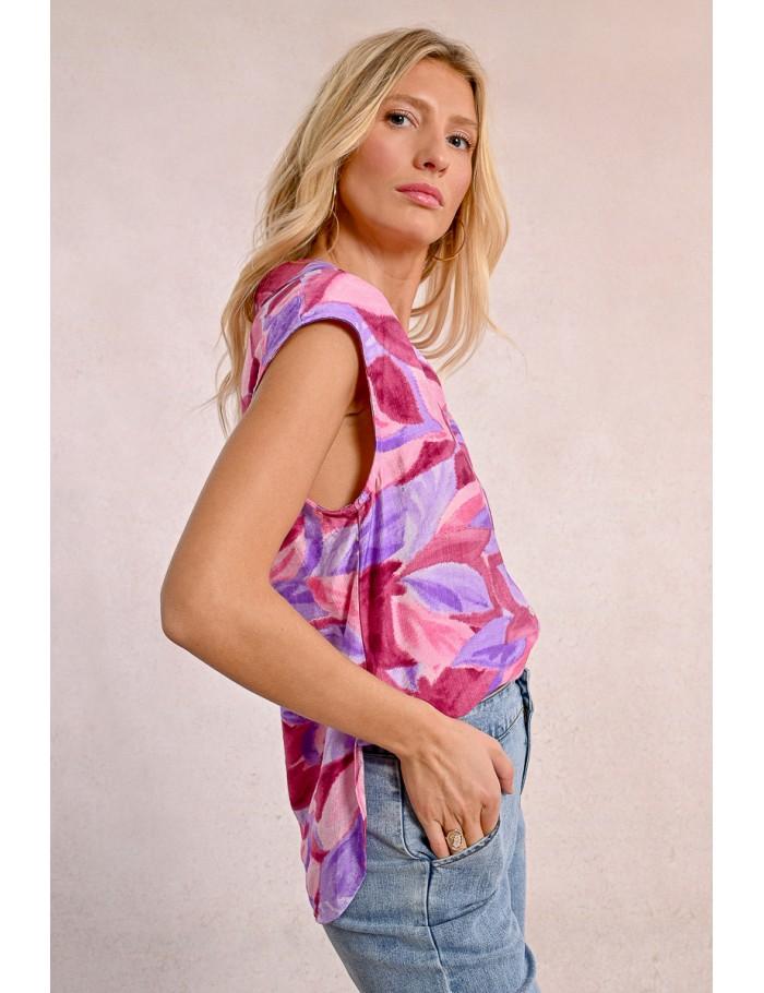 Lili Sidonio X Molly Bracken Blouse Courte PINK POEMA
