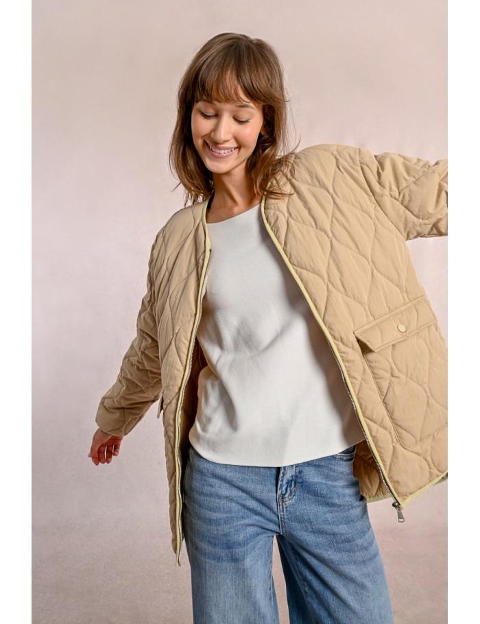 Lili Sidonio X Molly Bracken Blouson Matelassé BEIGE