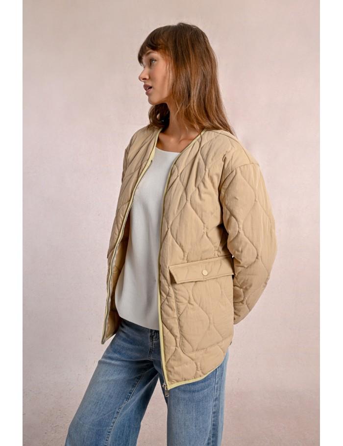 Lili Sidonio X Molly Bracken Blouson Matelassé BEIGE