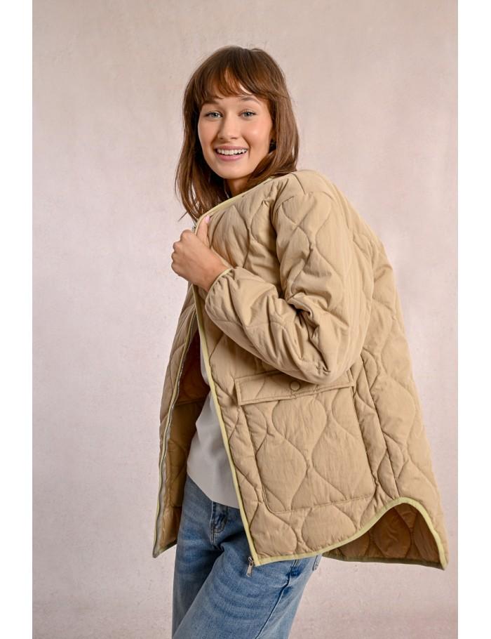 Lili Sidonio X Molly Bracken Blouson Matelassé BEIGE