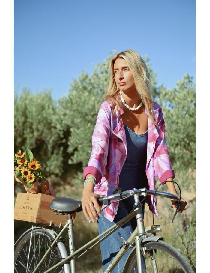 Lili Sidonio X Molly Bracken Blouson Oversize Croisé PINK POEMA