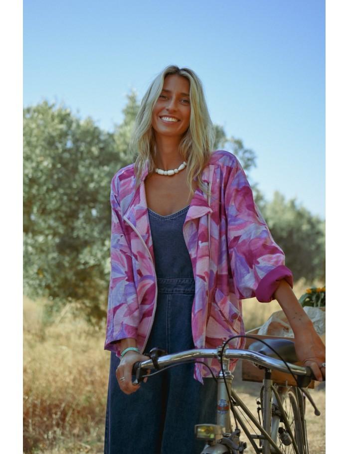 lili sidonio x molly bracken Blouson oversize croisé PINK POEMA lili sidonio x molly bracken Blouson oversize croisé PINK POEMA