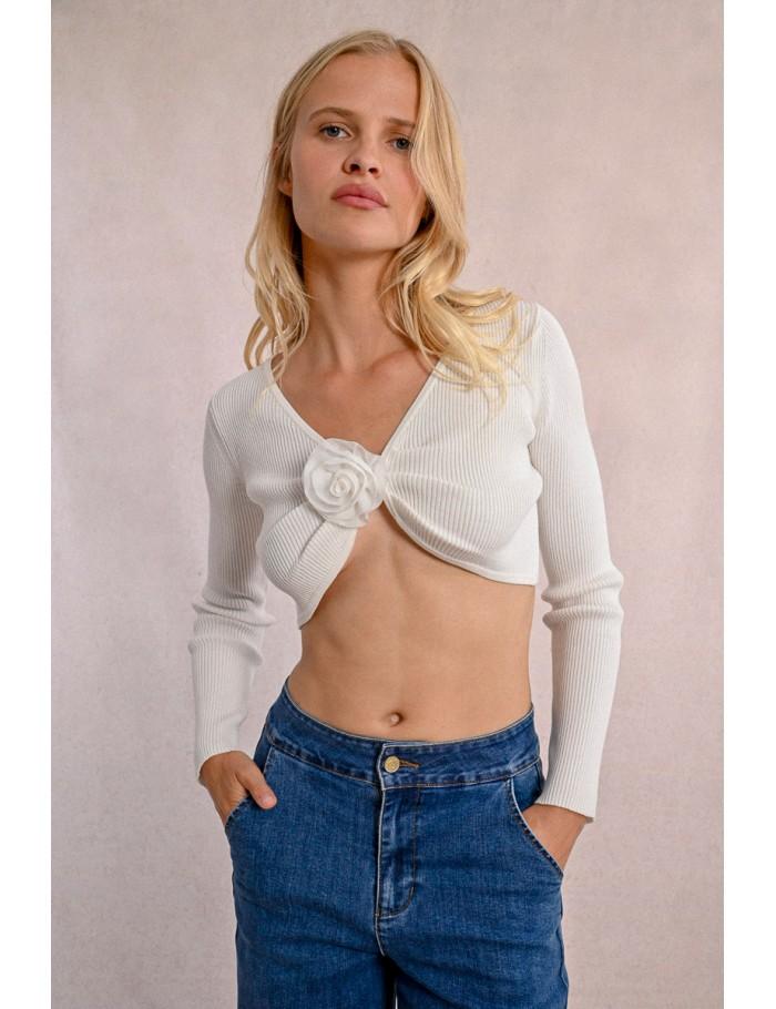 lili sidonio x molly bracken Boléro crop à fleur BLACK lili sidonio x molly bracken Boléro crop à fleur BLACK