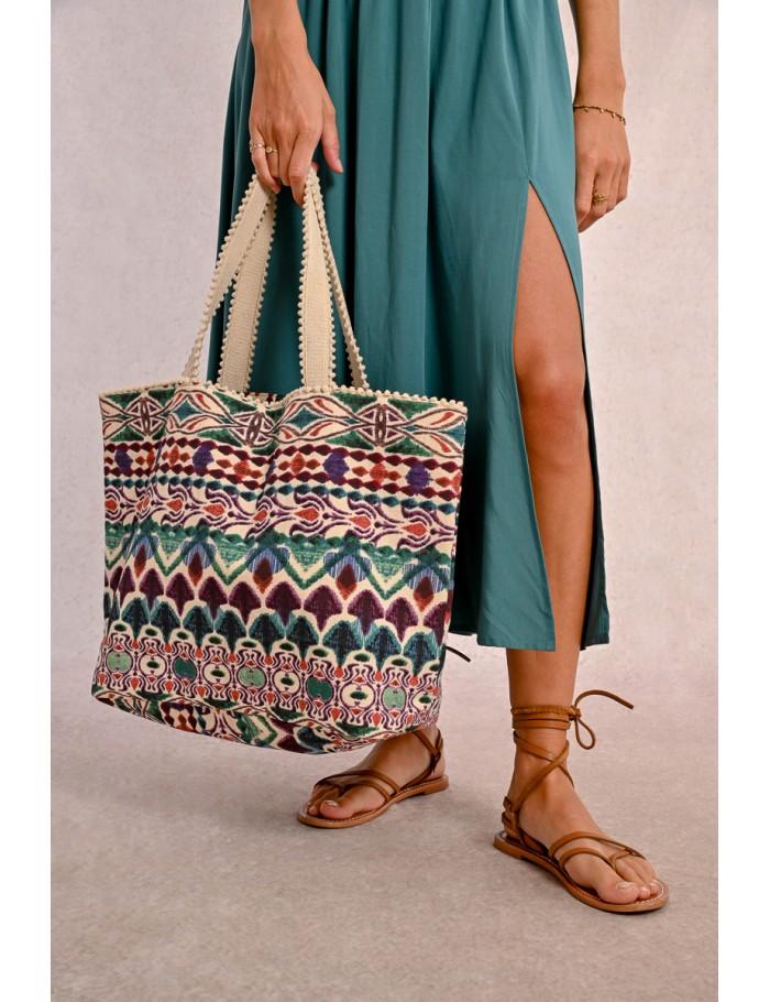 Lili Sidonio X Molly Bracken Cabas Imprimé Ethnique MULTICO ELEA