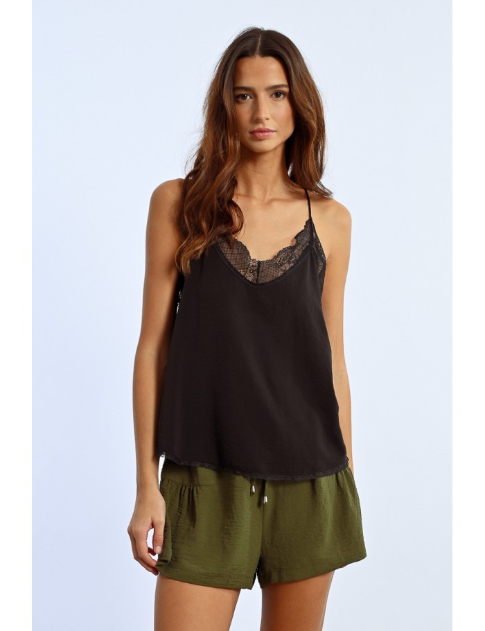 Lili Sidonio X Molly Bracken Caraco à Bretelles BLUE