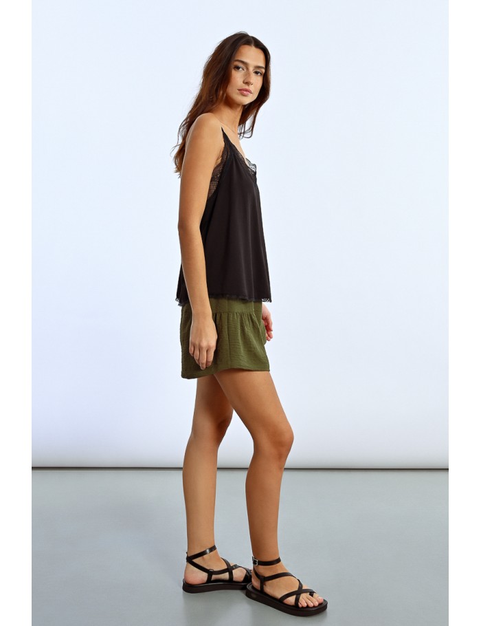 Lili Sidonio X Molly Bracken Caraco à Bretelles BLUE