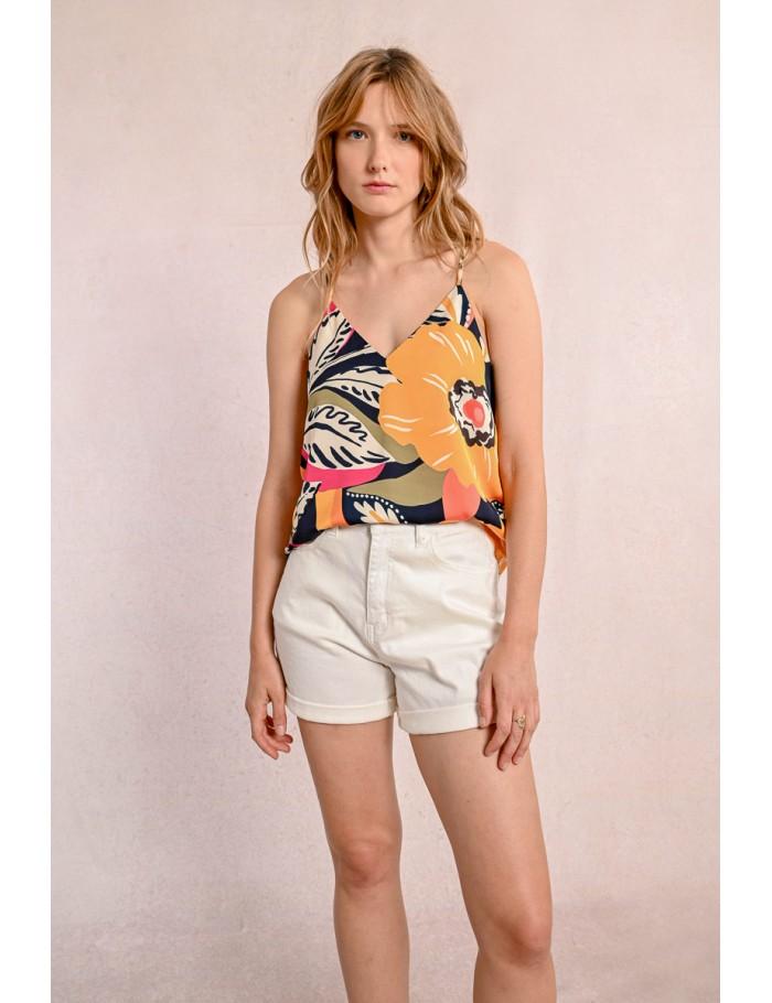 Lili Sidonio X Molly Bracken Caraco Imprimé MANGO YELLOW JANE