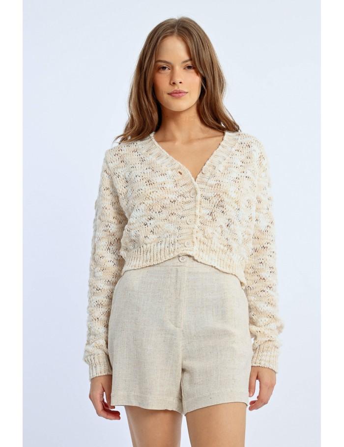 lili sidonio x molly bracken Cardigan en laine mélangée LIGHT BEIGE lili sidonio x molly bracken Cardigan en laine mélangée LIGHT BEIGE