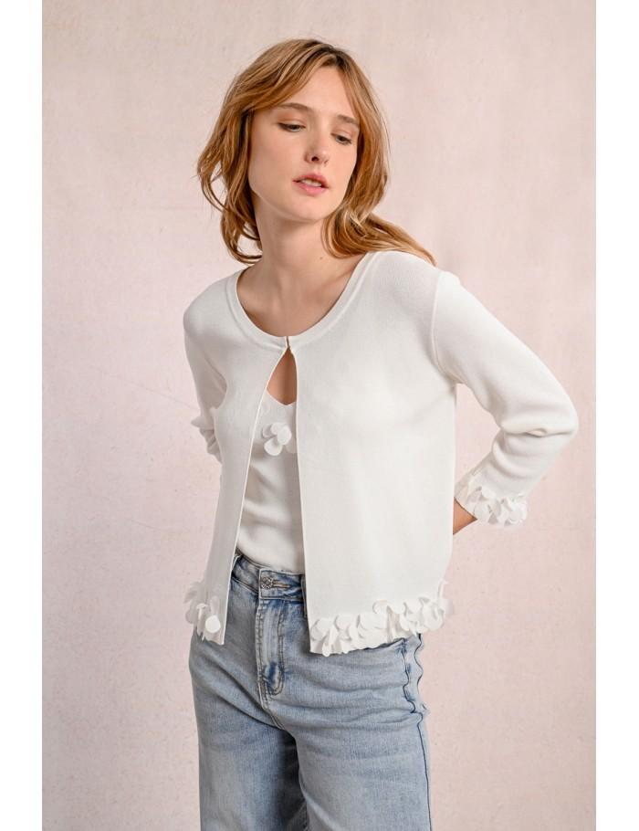 lili sidonio x molly bracken Cardigan ouvert et fantaisie CORAL lili sidonio x molly bracken Cardigan ouvert et fantaisie CORAL