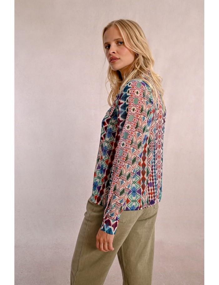 Lili Sidonio X Molly Bracken Chemise Imprimée Poches à Rabats MULTICO ELEA