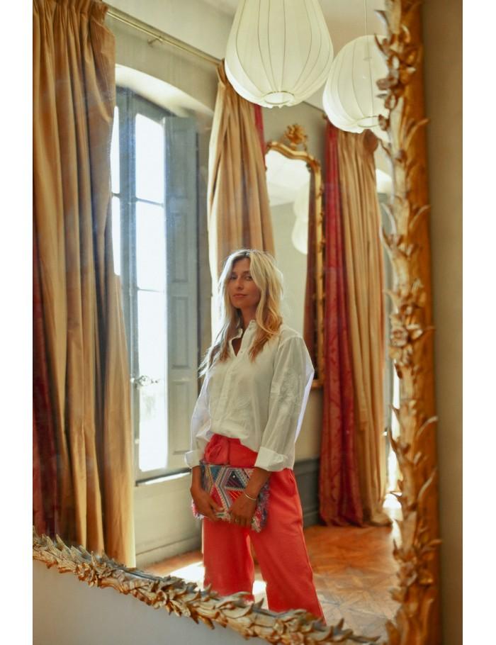 Lili Sidonio X Molly Bracken Chemise Oversize Avec Des Broderies WHITE