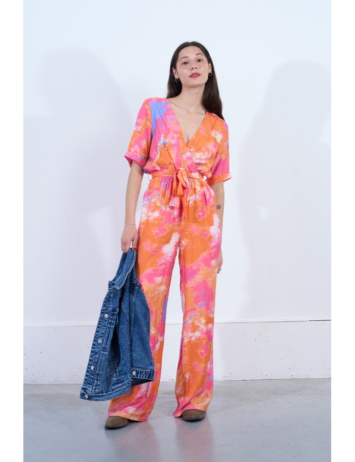 Lili Sidonio X Molly Bracken Combi Pantalon Coloré ORANGE IXTAPA