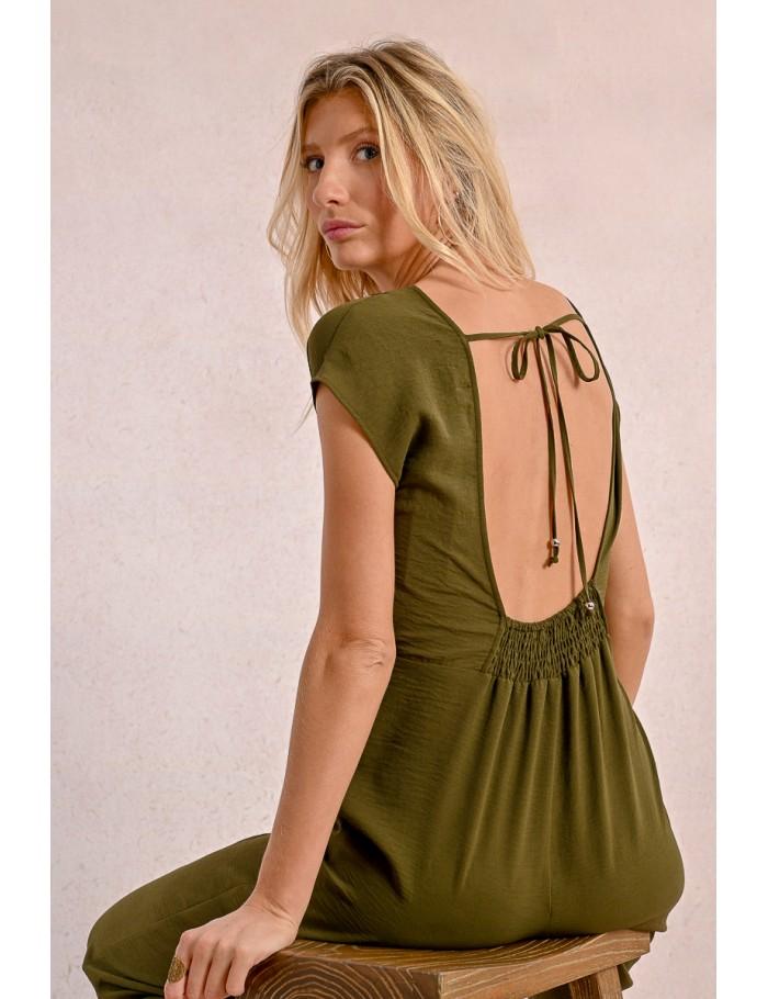 Lili Sidonio X Molly Bracken Combinaison Longue à Manches Courtes CORAL PINK