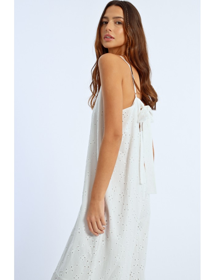 Lili Sidonio X Molly Bracken Combinaison Longue Brodée WHITE