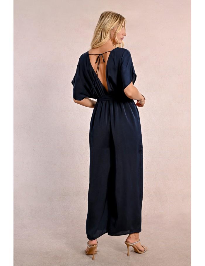 Lili Sidonio X Molly Bracken Combinaison Longue Et Fluide NAVY BLUE