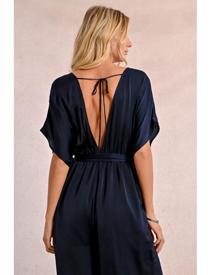 Lili Sidonio X Molly Bracken Combinaison Longue Et Fluide NAVY BLUE