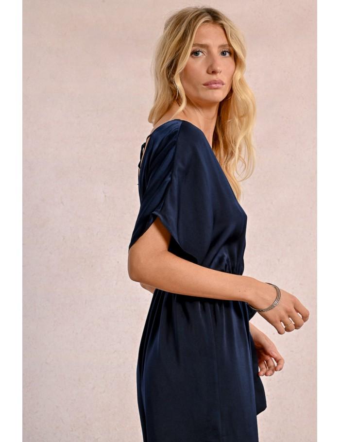 Lili Sidonio X Molly Bracken Combinaison Longue Et Fluide NAVY BLUE