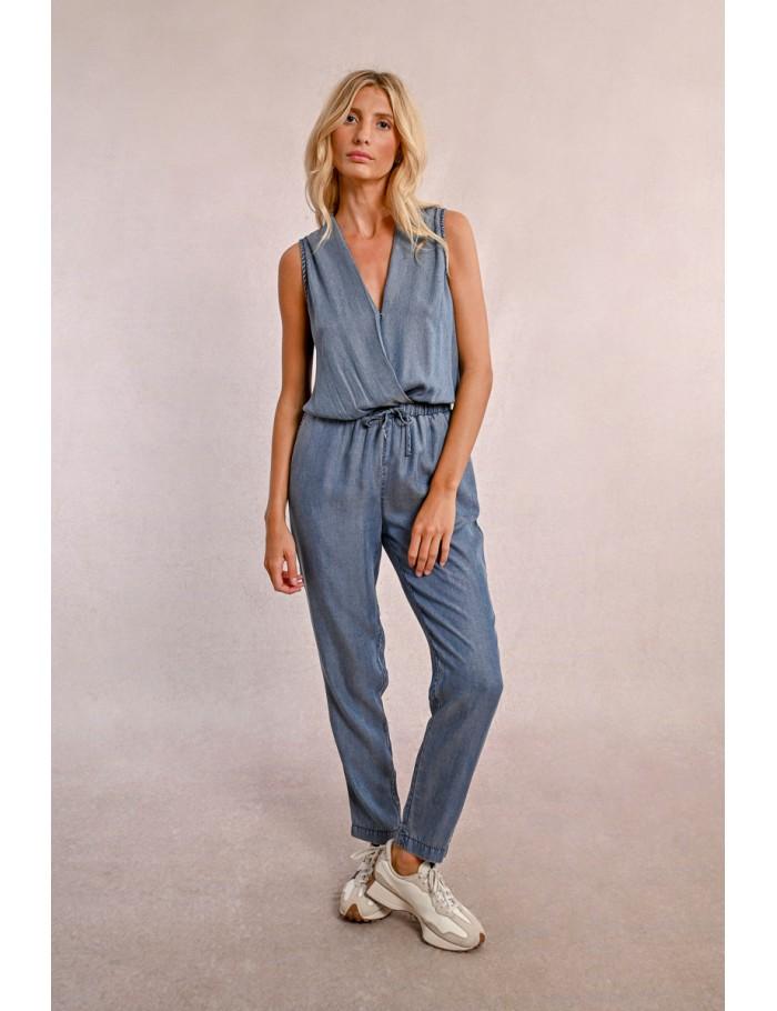 lili sidonio x molly bracken Combinaison pantalon en Tencel DENIM BLUE