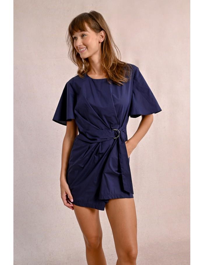 Lili Sidonio X Molly Bracken Combinaison Short Nouable à La Taille NAVY BLUE