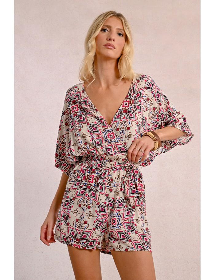 Lili Sidonio X Molly Bracken Combishort Fluide CREAM PADMA